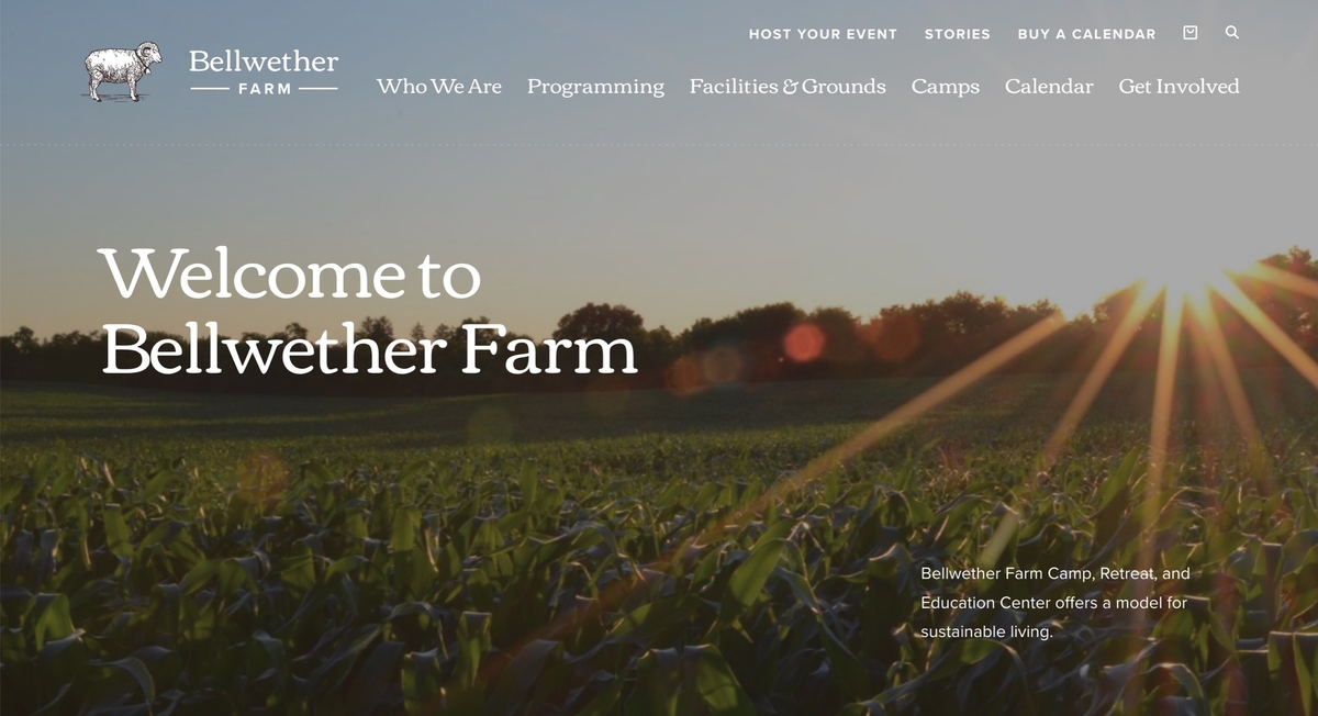 Bellwether Farm Digitalfirst branding, web design, mobile and kiosk